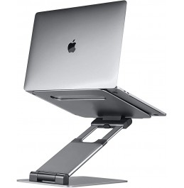 Ergonomic Laptop stand for desk, Adjustable height up to 20", Laptop riser computer stand for laptop, Portable laptop stands, Fits MacBook, Laptops 10 15 17 inches, Laptop holder and Laptop desk stand