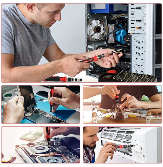 STREBITO Precision Screwdriver Set 124-Piece Electronics Tool Kit with 101 Bits Magnetic Screwdriver Set for Computer, Laptop, Cell Phone, PC, MacBook, iPhone, Nintendo Switch, PS4, PS5, Xbox Repair STREBITO Precision Screwdriver Set 124-Piece Electronics Tool Kit with 101 Bits Magnetic Screwdriver Set for Computer, Laptop, Cell Phone, PC, MacBook, iPhone, Nintendo Switch, PS4, PS5, Xbox Repair